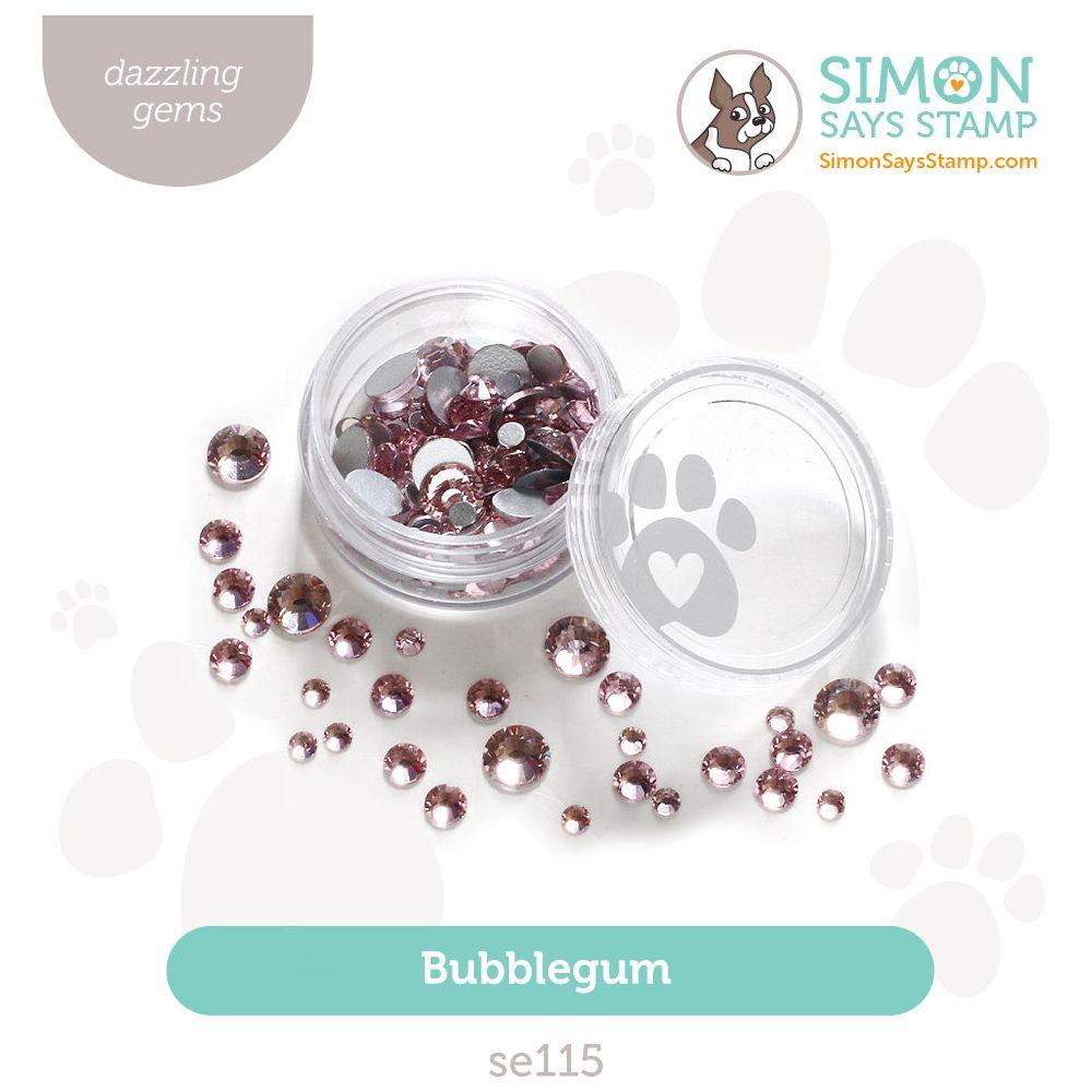 Simon Says Stamp Pawsitively Dazzling Gems Bubblegum se115 Festive Fun