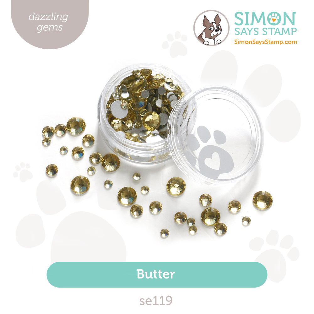 Simon Says Stamp Pawsitively Dazzling Gems Butter se119 Festive Fun