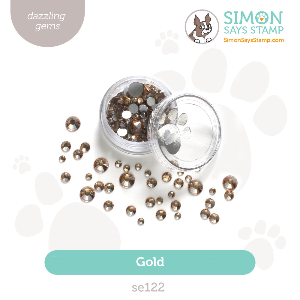 Simon Says Stamp Pawsitively Dazzling Gold Gems Simon Says Stamp Pawsitively Dazzling Gold Gems