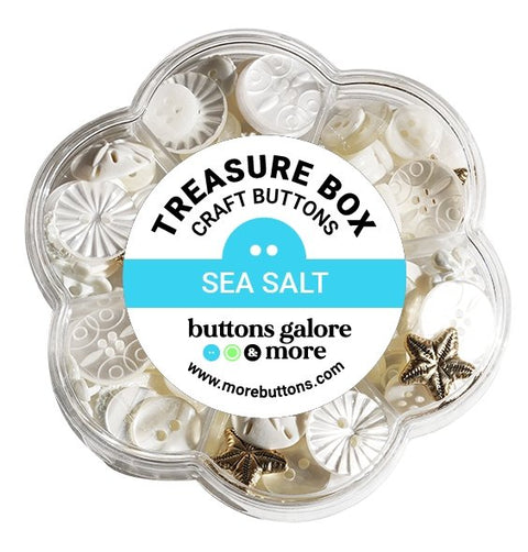 Buttons Galore and More Sea Salt Treasture Box TBX102 close detail