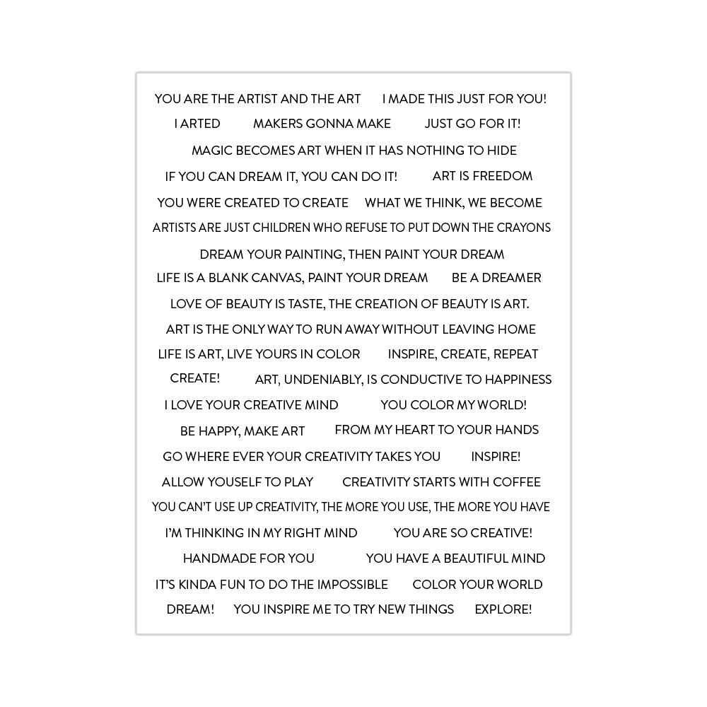 Simon Says Stamp SENTIMENT STRIPS ARTIST sentart *