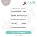 Simon Says Stamp SENTIMENT STRIPS 4 sest0619