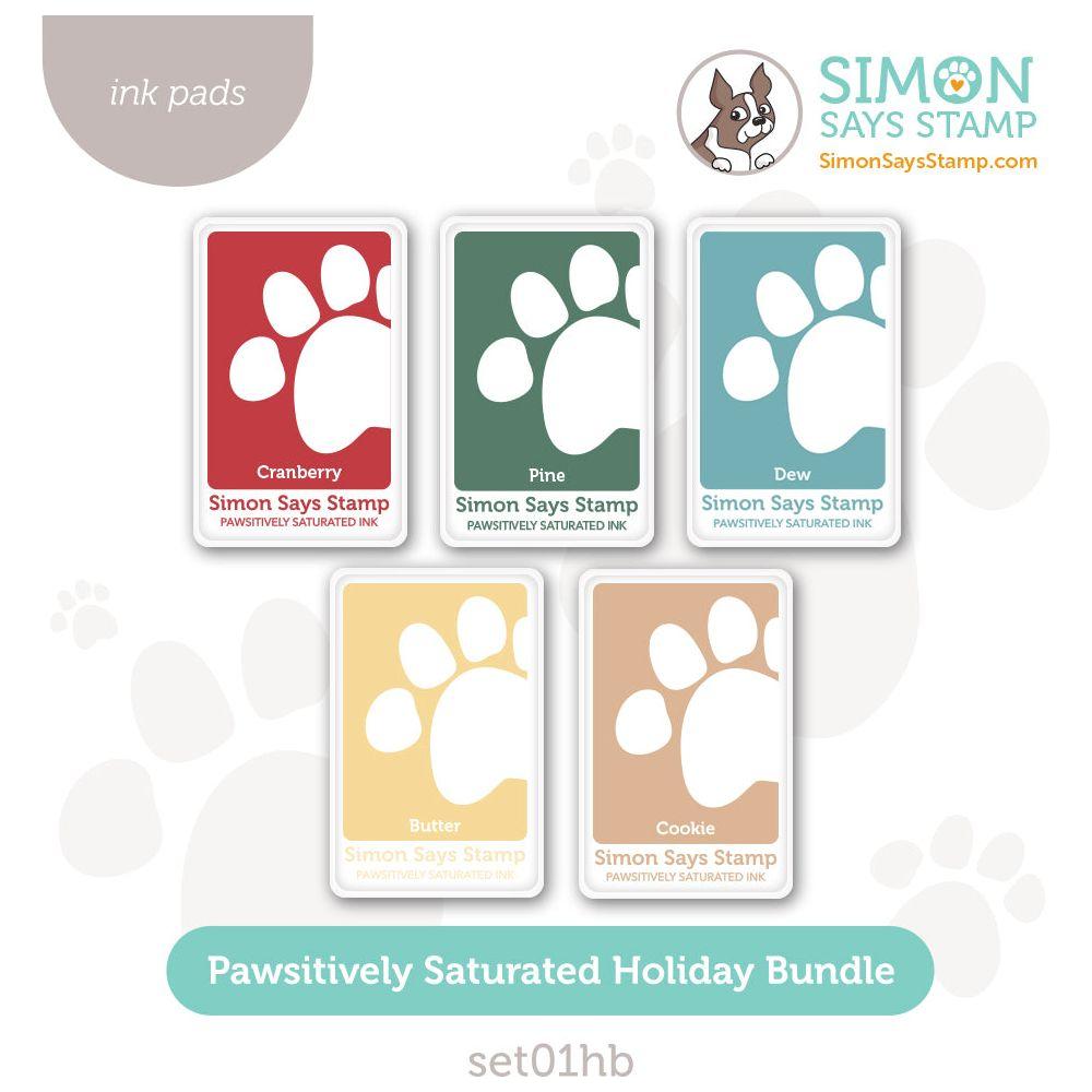 Simon Says Stamp Pawsitively Saturated Holiday Ink Bundle set01hb