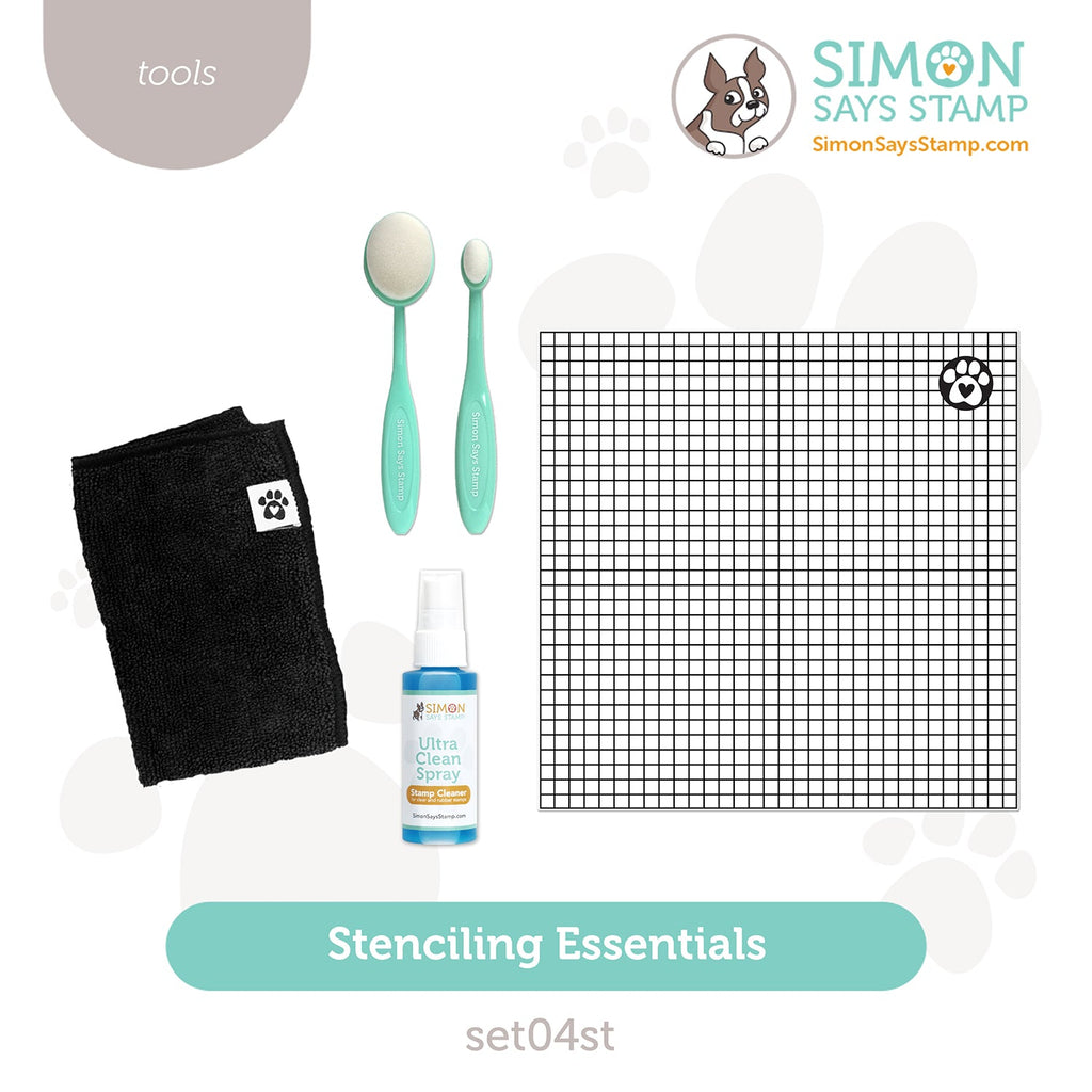 Simon Says Stamp Stenciling Essentials Bundle set04st To Be Loved