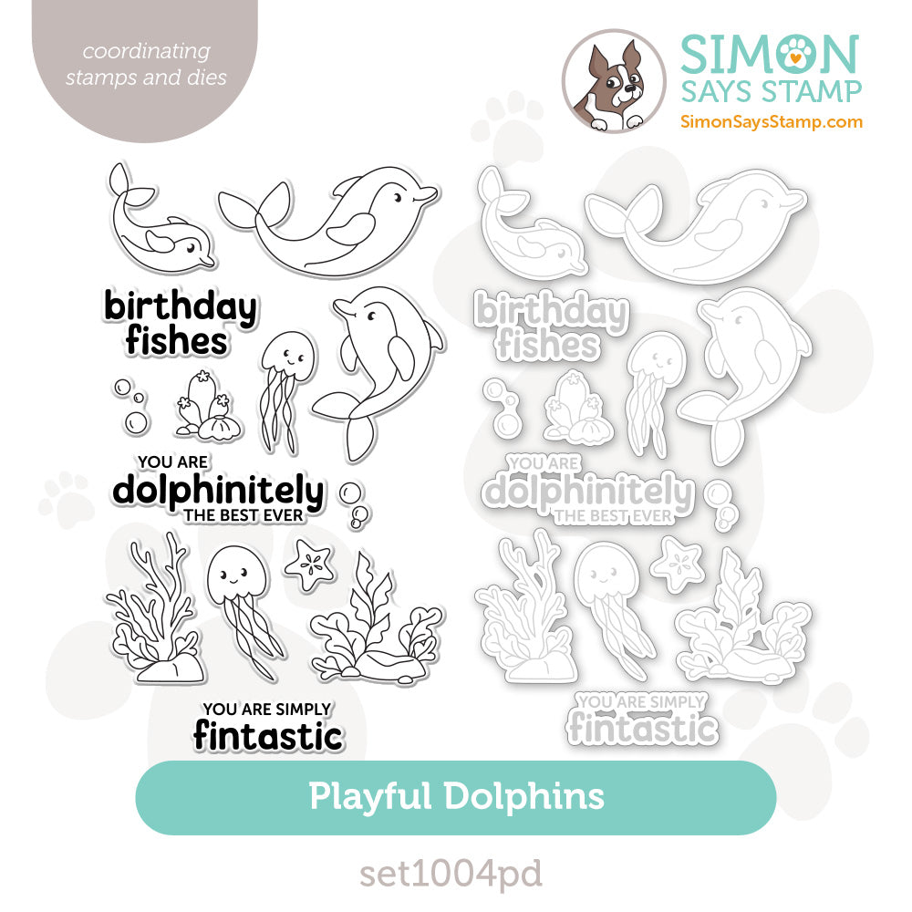 Simon Says Stamps And Dies Playful Dolphins set1004pd Friend Like You