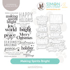 CZ Design Stamps and Dies Making Spirits Bright set1020ms