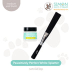 Simon Says Stamp Pawsitively Perfect White Splatter Medium And Tim Holtz Splatter Brush set1023sp Happy Camper