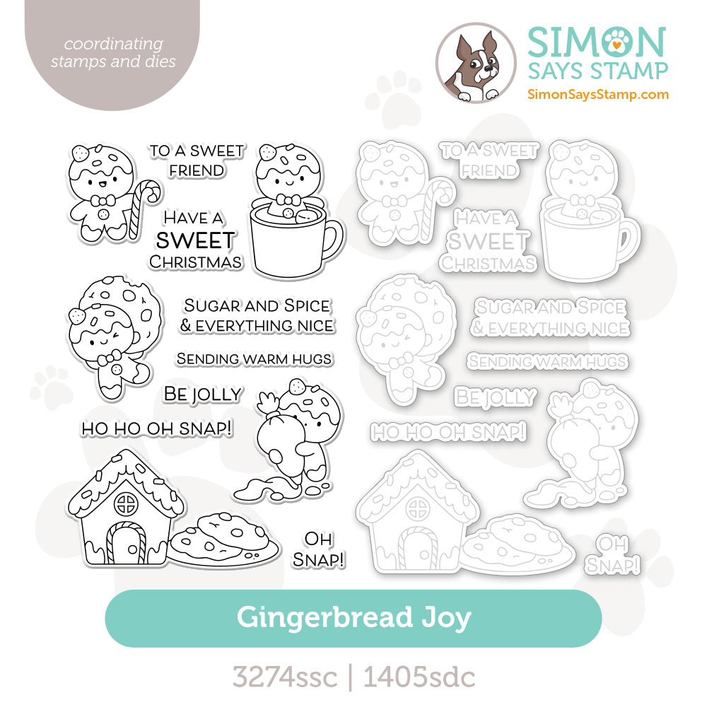 Simon Says Stamps and Dies Gingerbread Joy set1028gj