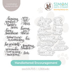 Simon Says Stamps and Dies Handlettered Encouragement set1028he Happy Camper