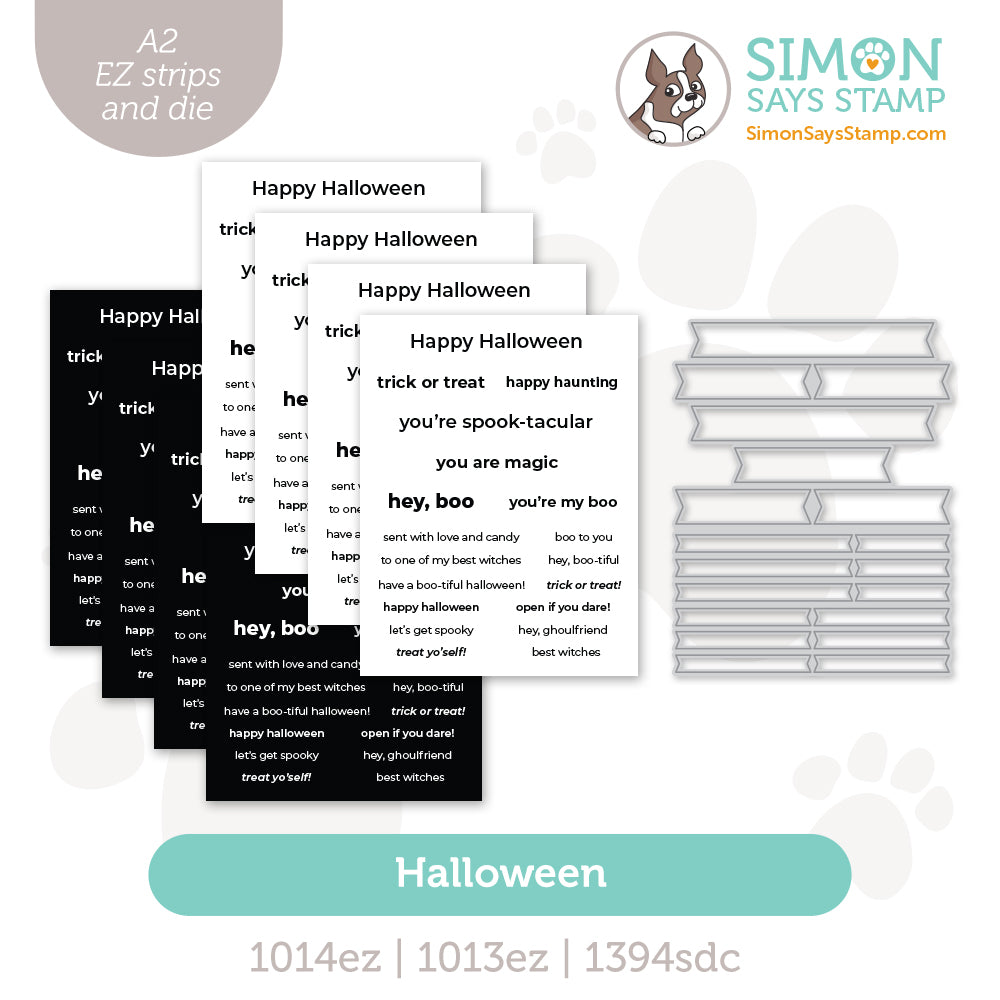Simon Says Stamp EZ Strips and Die Halloween set1039ez STAMPtember