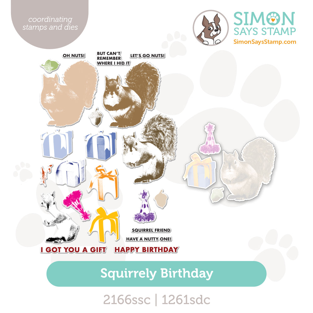 Simon Says Stamps and Dies Squirrely Birthday set1041sb STAMPtember