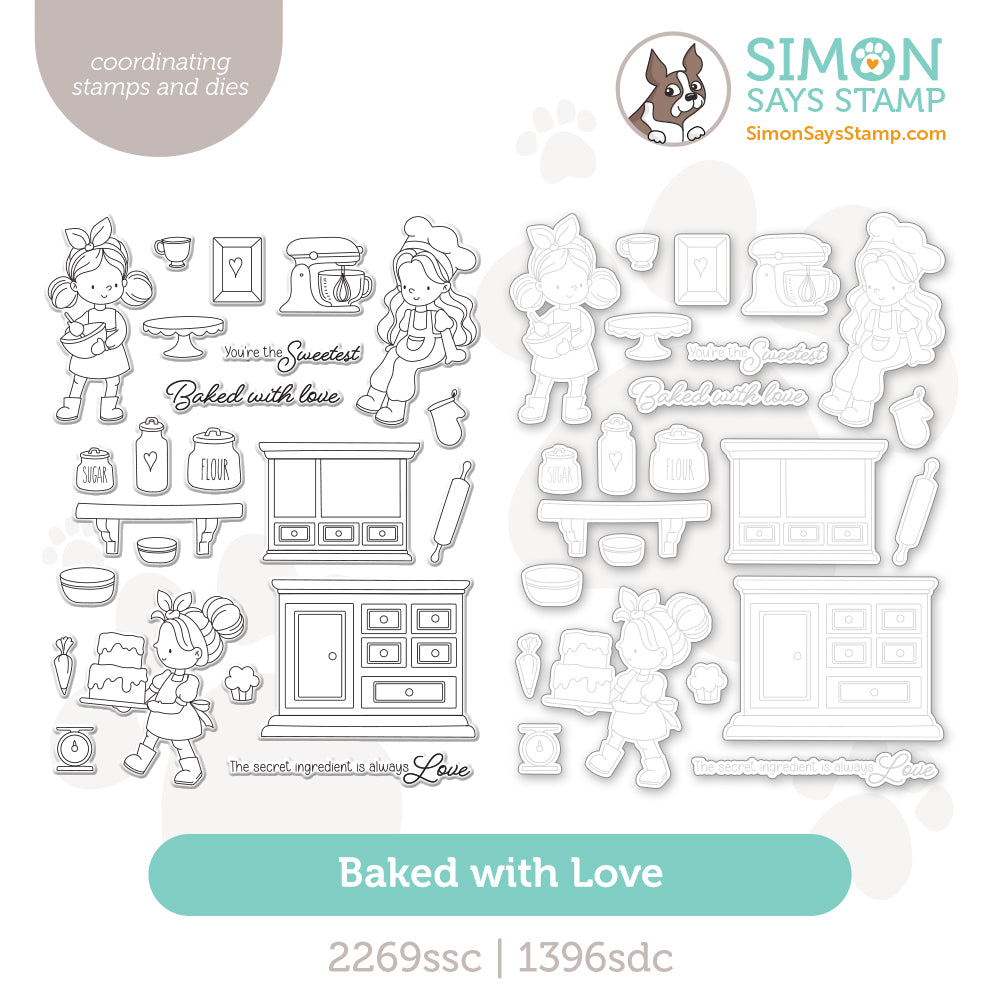 Simon Says Stamps and Dies Baked With Love set1045bl STAMPtember
