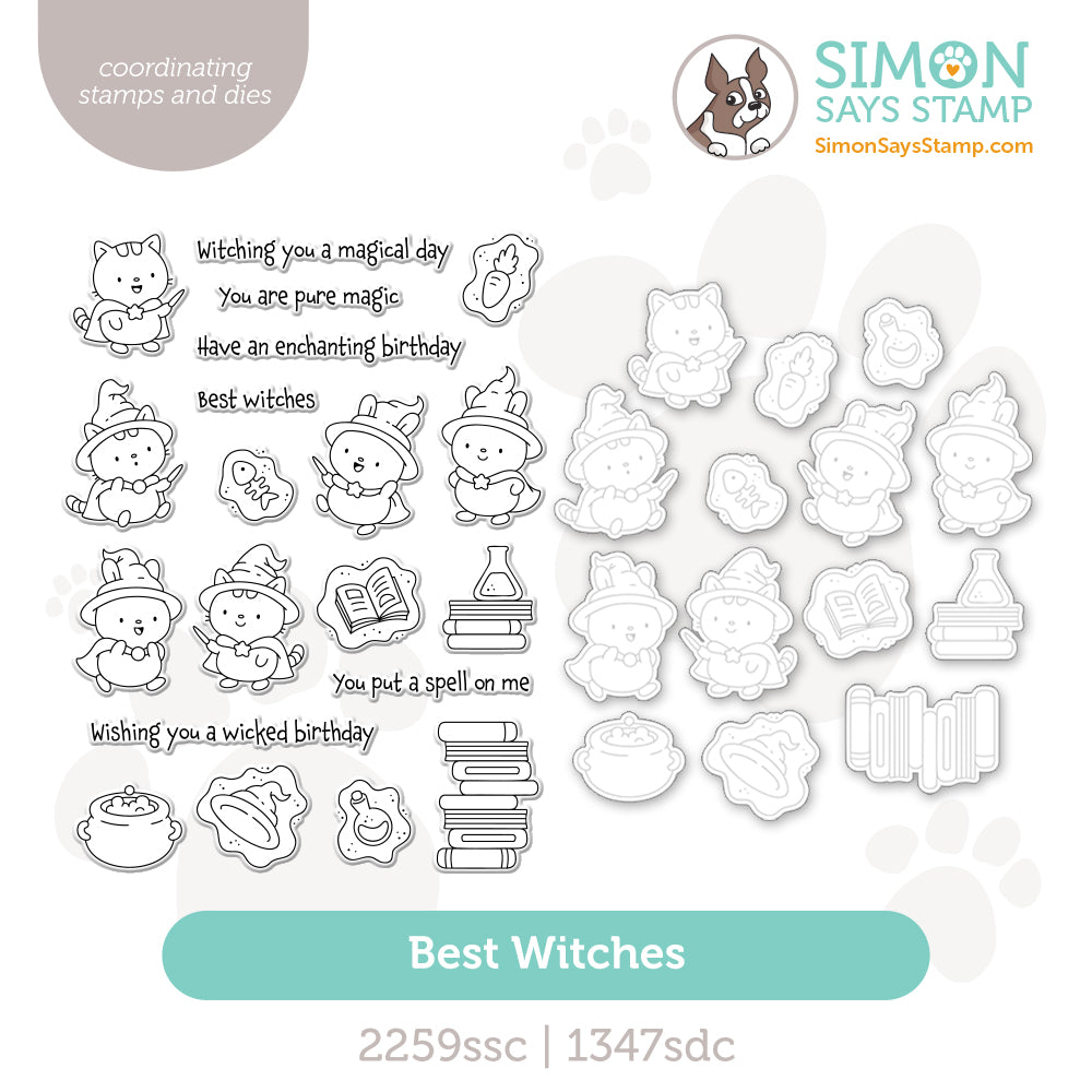 Simon Says Stamps and Dies Best Witches set1048bw STAMPtember