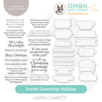 CZ Design Stamps and Dies Inside Greetings Holiday set1070ig Sugar and Spice
