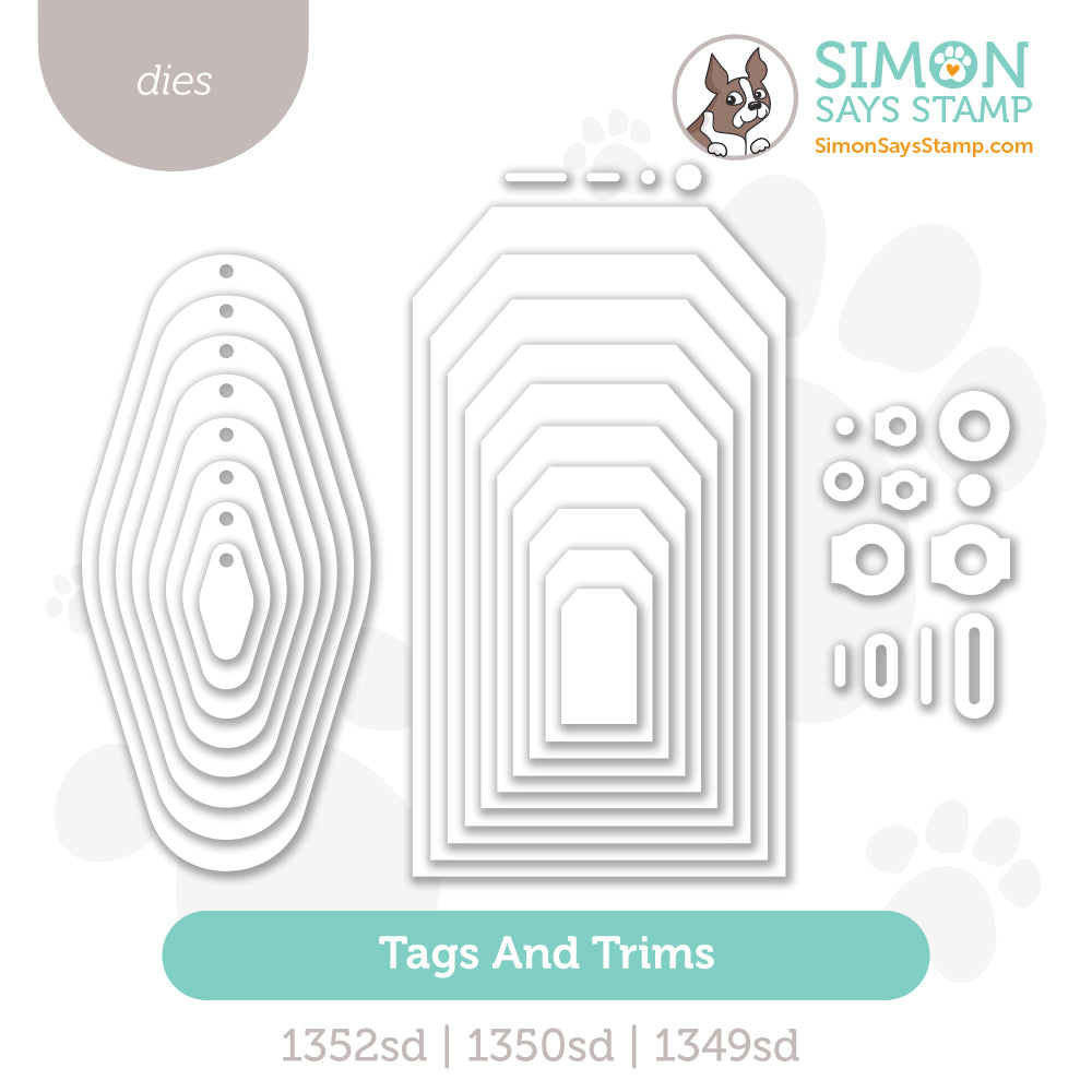 Simon Says Stamp Tags and Trims Wafer Dies Bundle set1072 Sugar and Spice