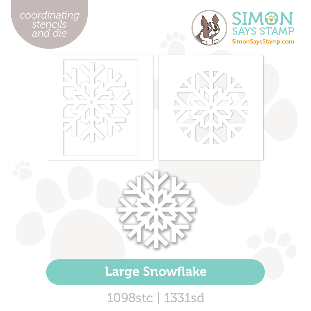 Simon Says Stencil And Die Large Snowflakes set1082ls Sugar And Spice