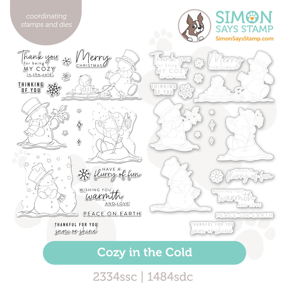 Simon Says Stamps and Dies Cozy in the Cold set1088cc And Everything Nice