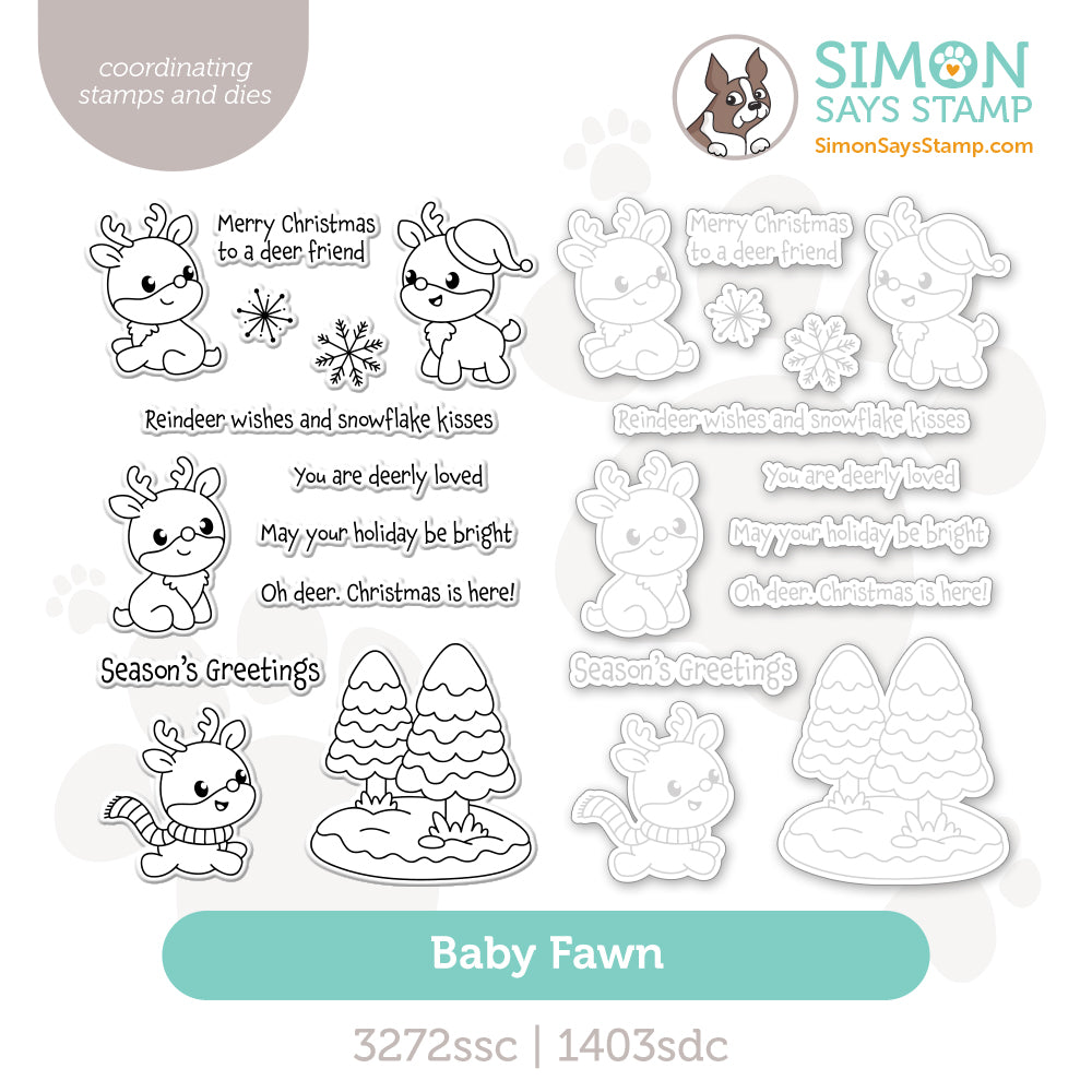 Simon Says Stamps and Dies Baby Fawn set1092bf And Everything Nice