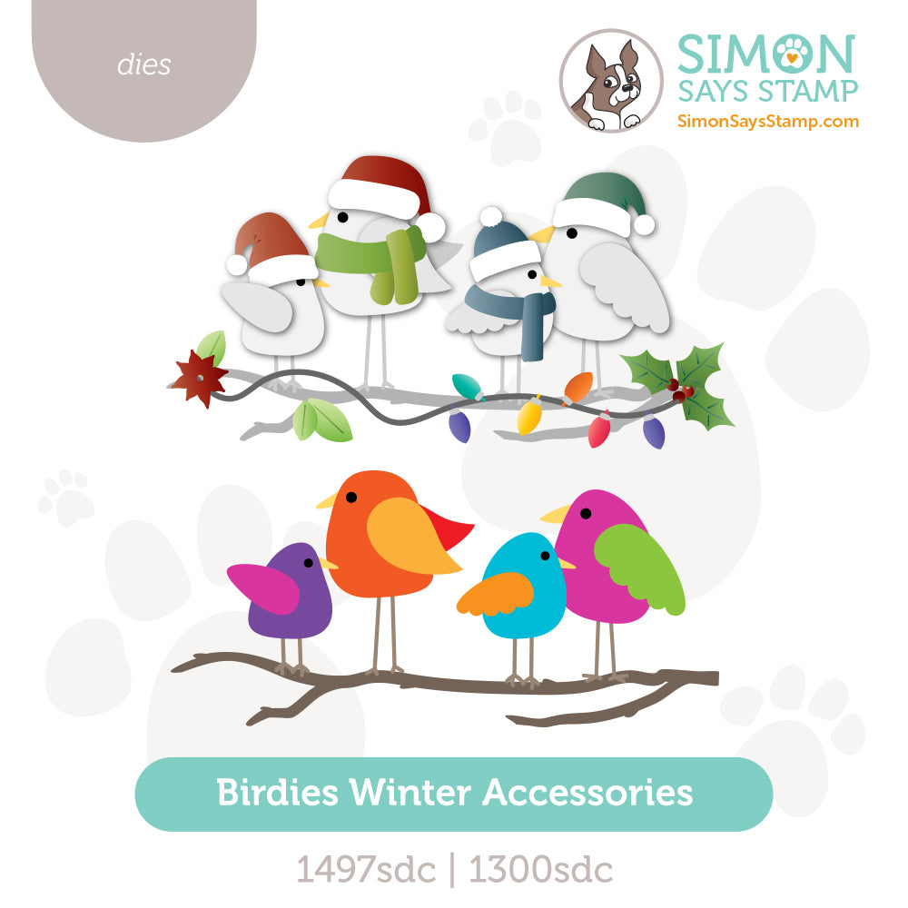 Simon Says Stamp Winter Birdies Wafer Dies Bundle set1101bw And Everything Nice