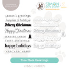 CZ Design Stamps and Dies Tree Plate Greetings set1103tp And Everything Nice