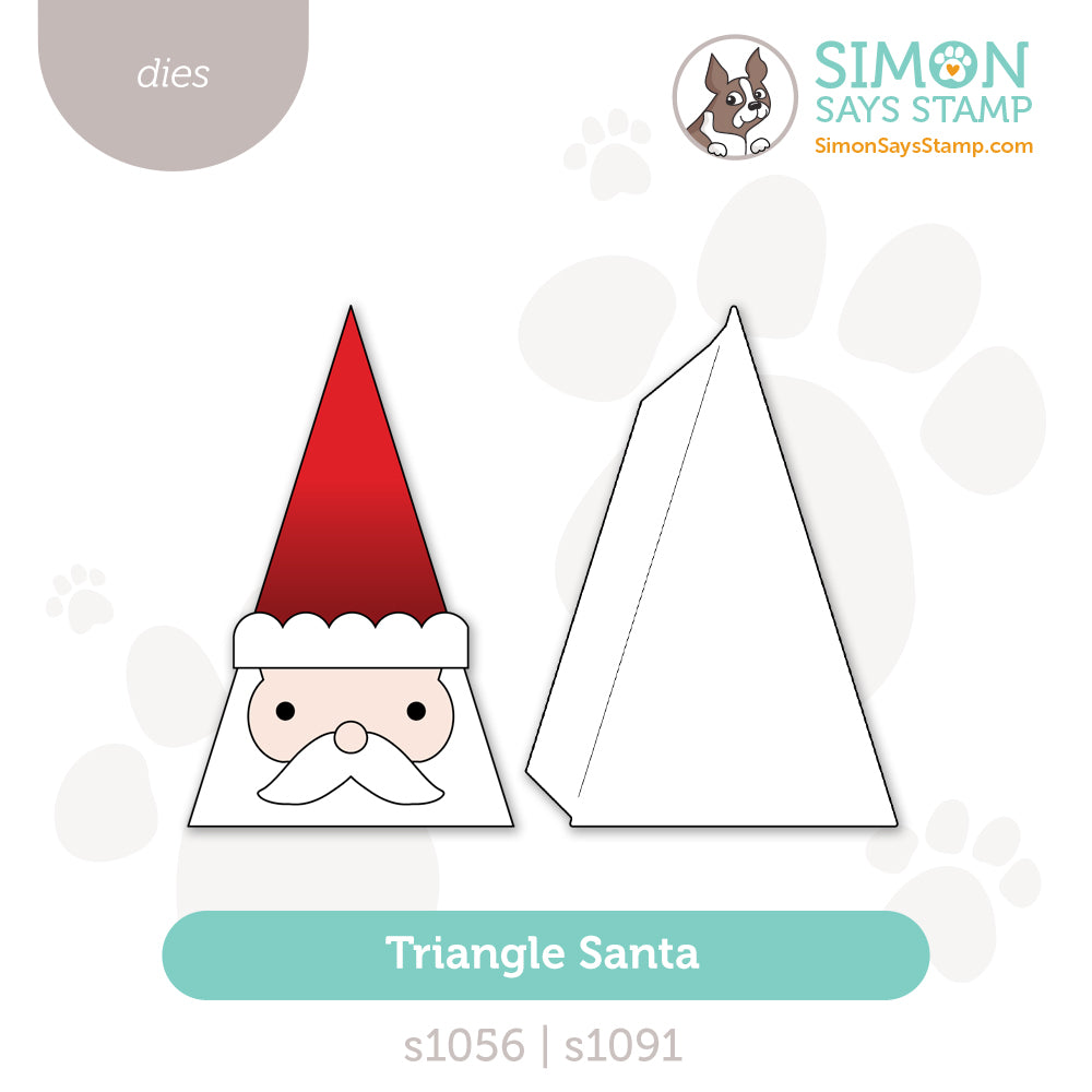 Simon Says Stamp Triangle Santa Bundle set1107ts And Everything Nice