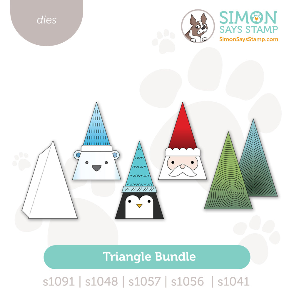 Simon Says Stamp Holiday Triangles Bundle set1109tb And Everything Nice