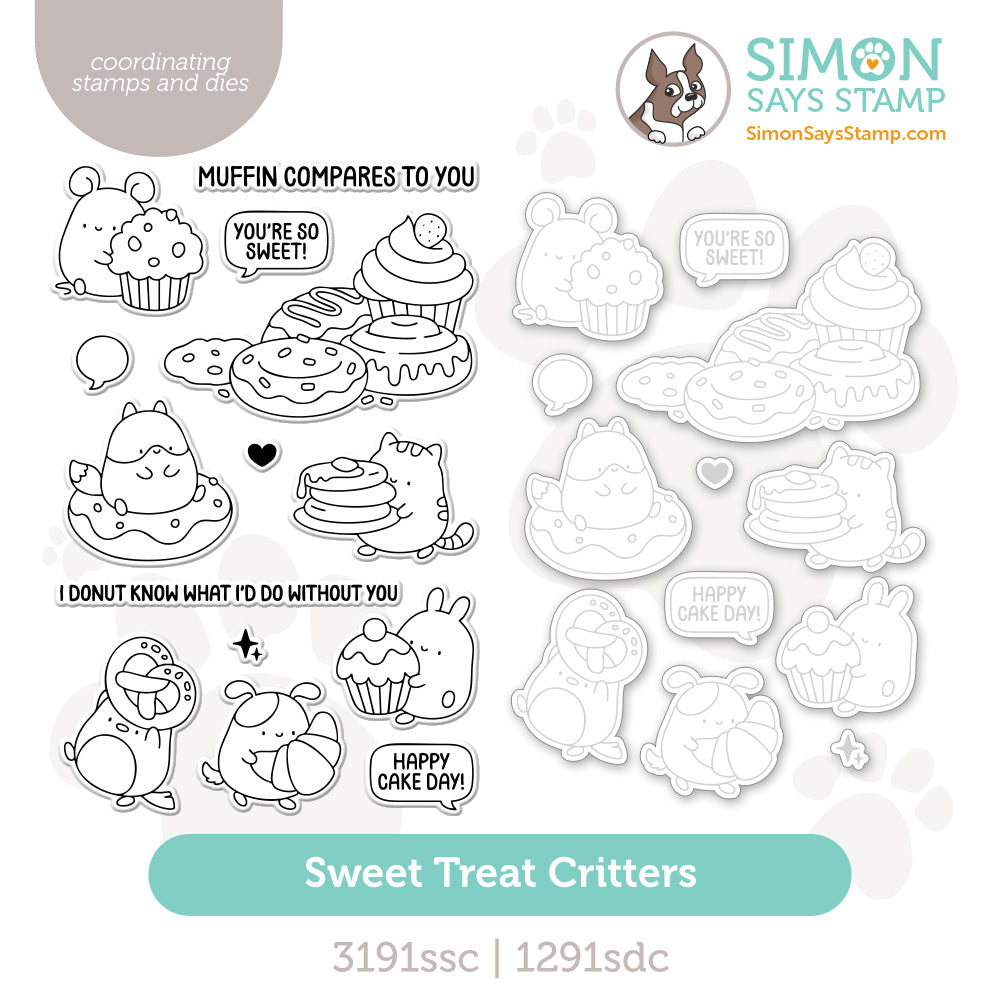 Simon Says Stamps And Dies Sweet Treat Critters set1115st DieCember