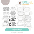 CZ Design Stamps And Dies Tag Greetings set1116tg DieCember