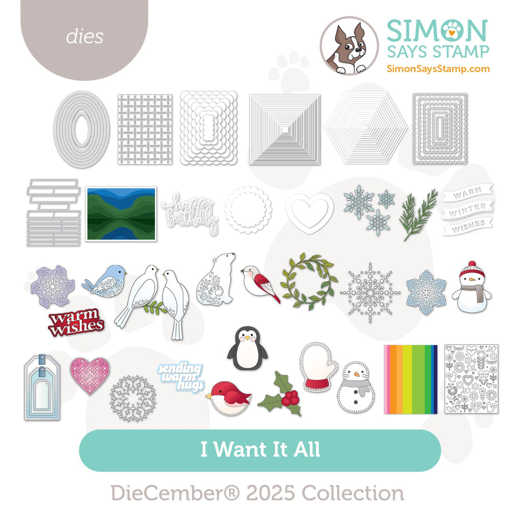 Simon Says Stamp DieCember Collection I Want It All Stand-Alone Dies set1128sa