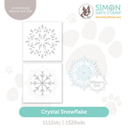 Simon Says Stamp Stencils And Dies Crystal Snowflake set1133cs