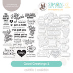 CZ Design Stamps and Dies Good Greetings 1 set1152gg