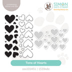 Simon Says Stamps And Dies Tons of Hearts Frames set1152hf Heart to Heart