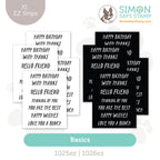 Simon Says Stamp EZ Strips XL Basics set1169xlb