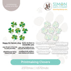 Simon Says Stamps And Dies Printmaking Clovers set1173pc Beautiful Moments