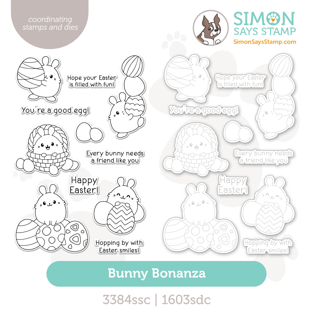Simon Says Stamps And Dies Bunny Bonanza set1180bb Beautiful Moments