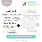 CZ Design Stamps and Dies Clover Shaker Sentiments set1188cs In My Heart
