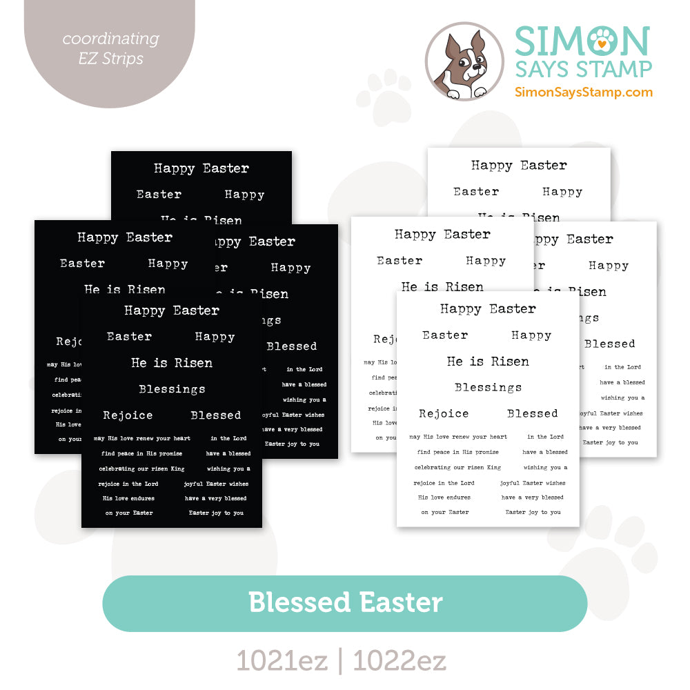 Simon Says Stamp EZ Strips Blessed Easter set1190be