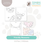 Simon Says Stamp Stencils and Dies Friendly Blossoms set1190fb In My Heart