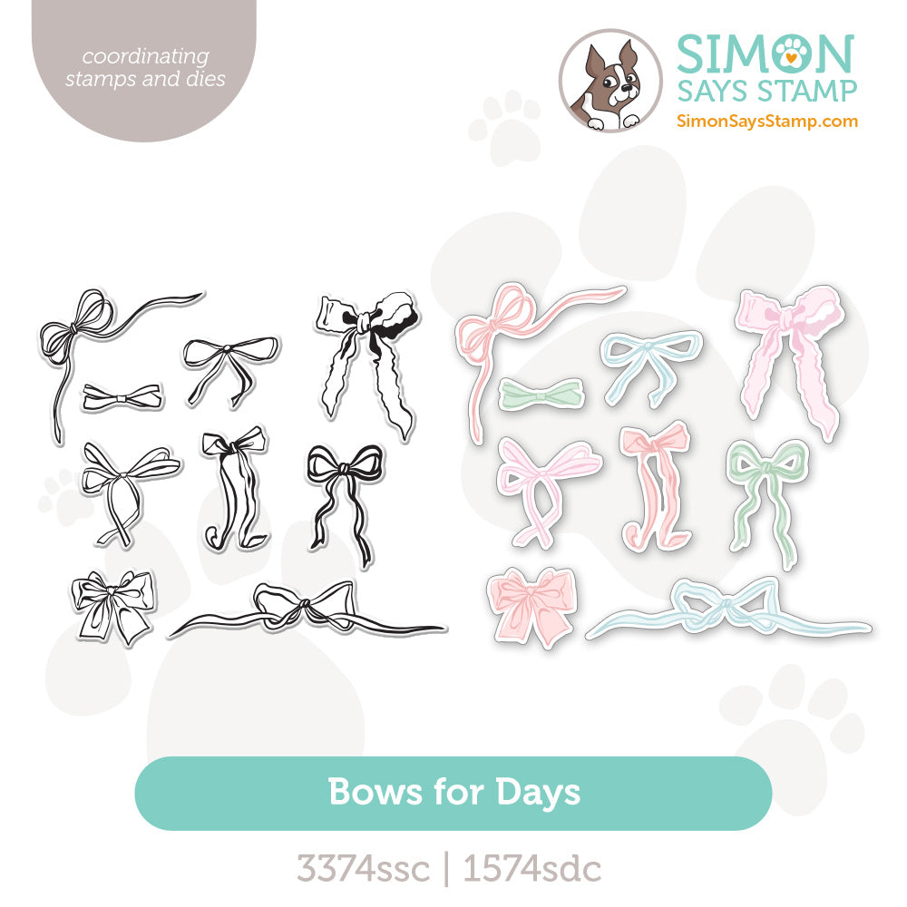 Simon Says Stamps and Dies Bows For Days set1192bd In My Heart