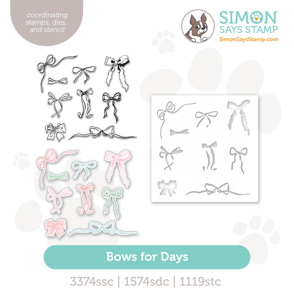 Simon Says Stamps Dies and Stencil Bows For Days set1193bd In My Heart