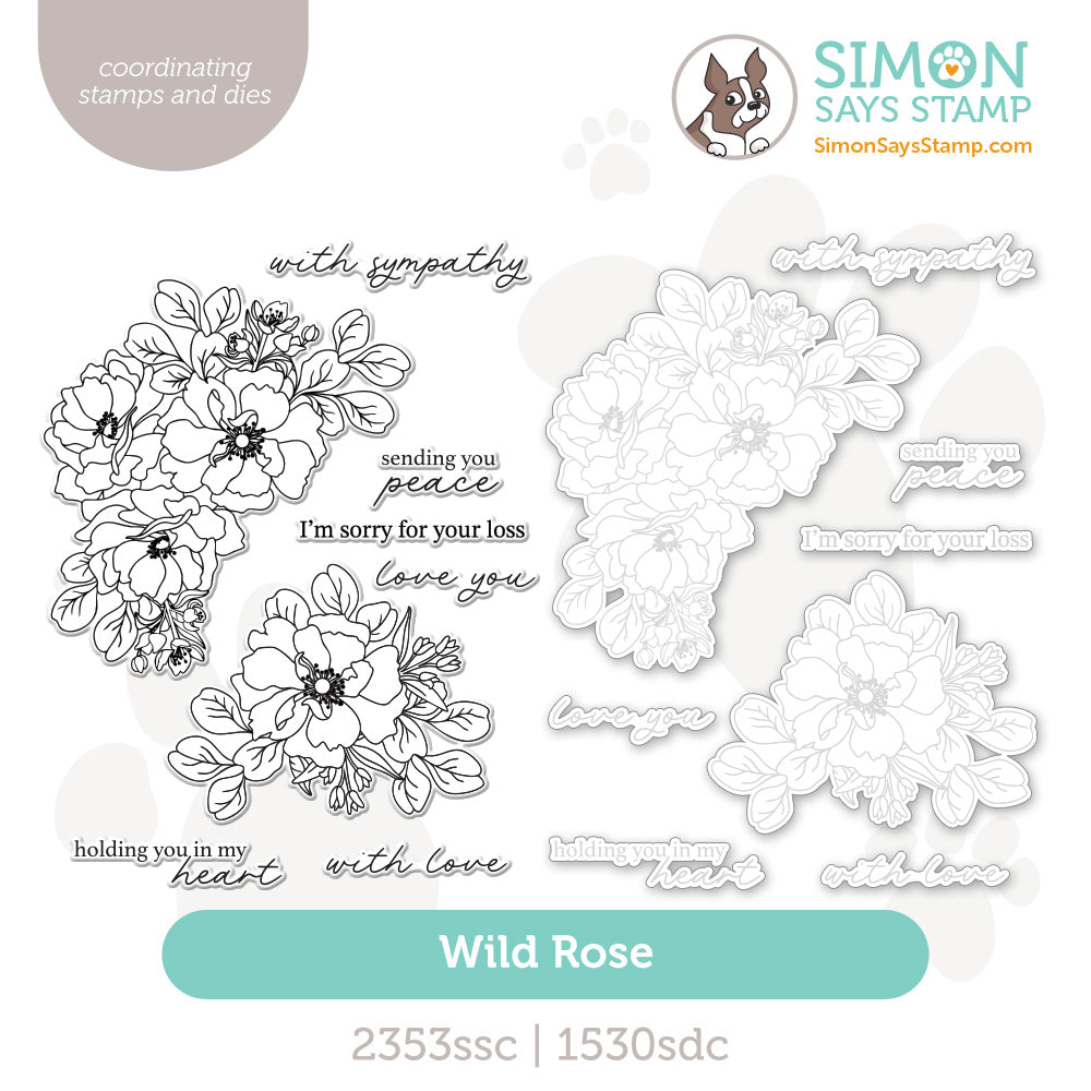 Simon Says Stamps and Dies Wild Rose set1196wr In My Heart