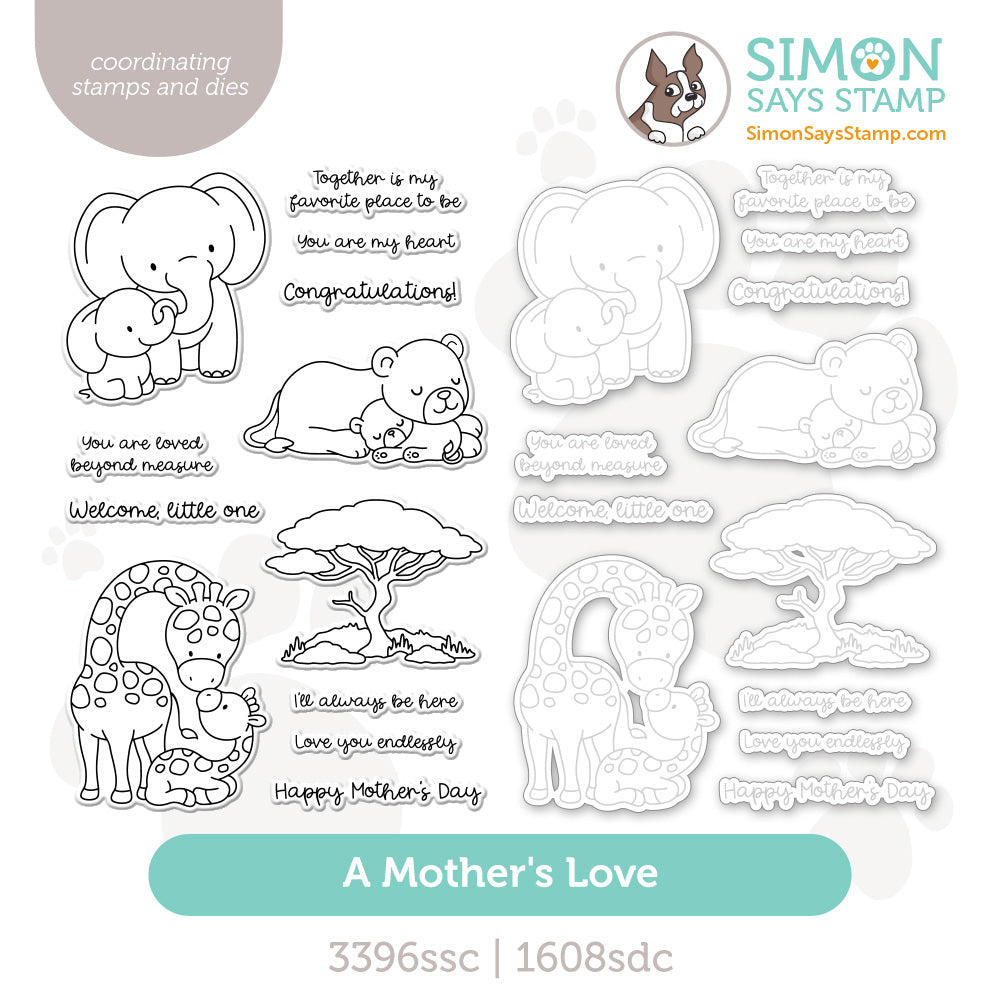Simon Says Stamps and Dies A Mother's Love set1197ml In My Heart