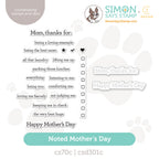 CZ Design Stamps and Dies Noted Mother's Day set1203nm In My Heart