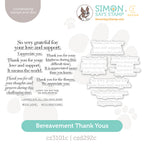 CZ Design Stamps and Dies Bereavement Thank Yous set1205bt In My Heart
