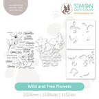 Simon Says Stamps Dies and Stencils Wild and Free Flowers set1228wf Always There