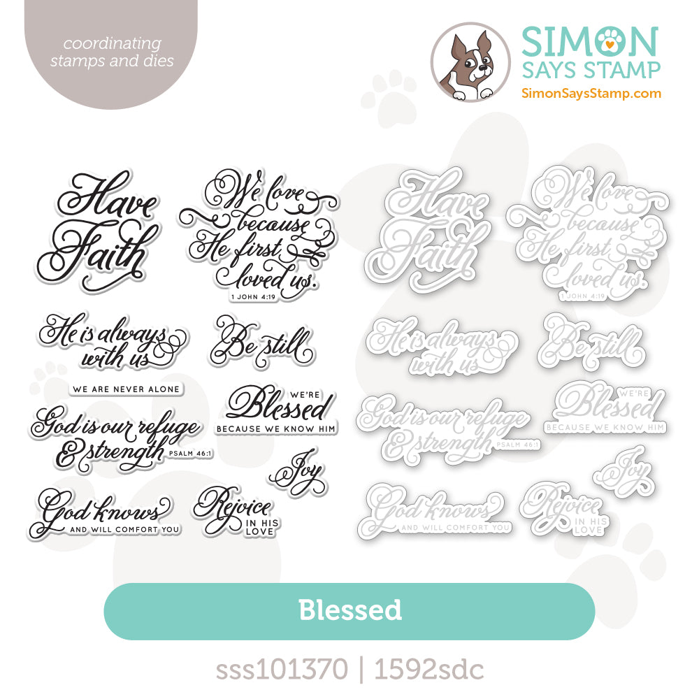 Simon Says Stamps and Dies Blessed set1243bl Always There