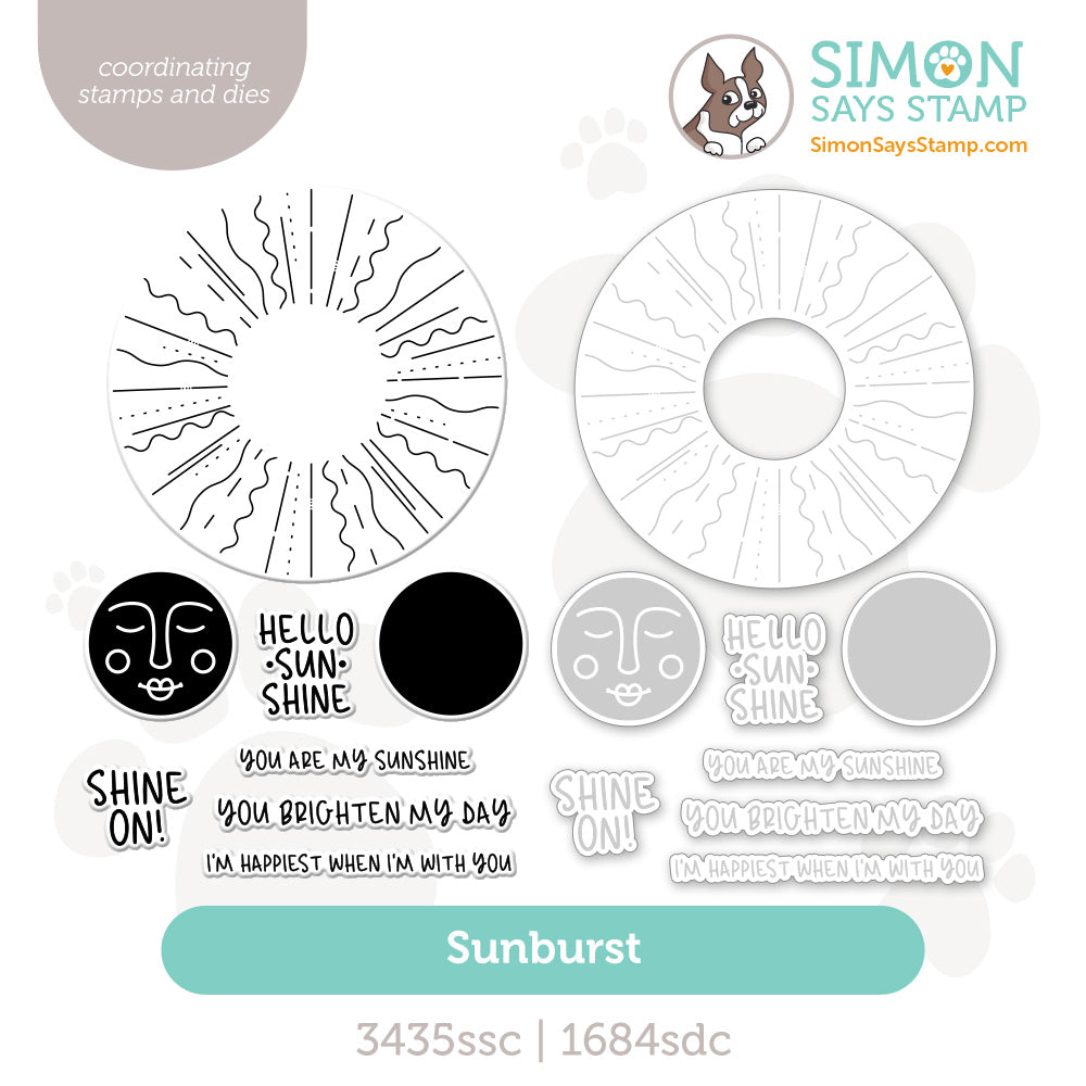 Simon Says Stamps and Dies Sunburst set1261sb