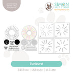 Simon Says Stamps Dies and Stencils Sunburst set1262sb Shine On