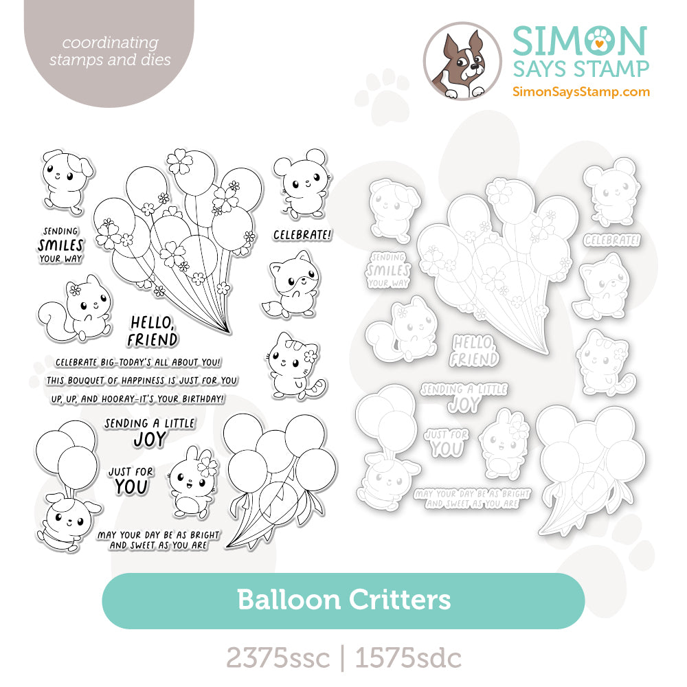 Simon Says Stamps and Dies Balloon Critters set1266bc Shine On