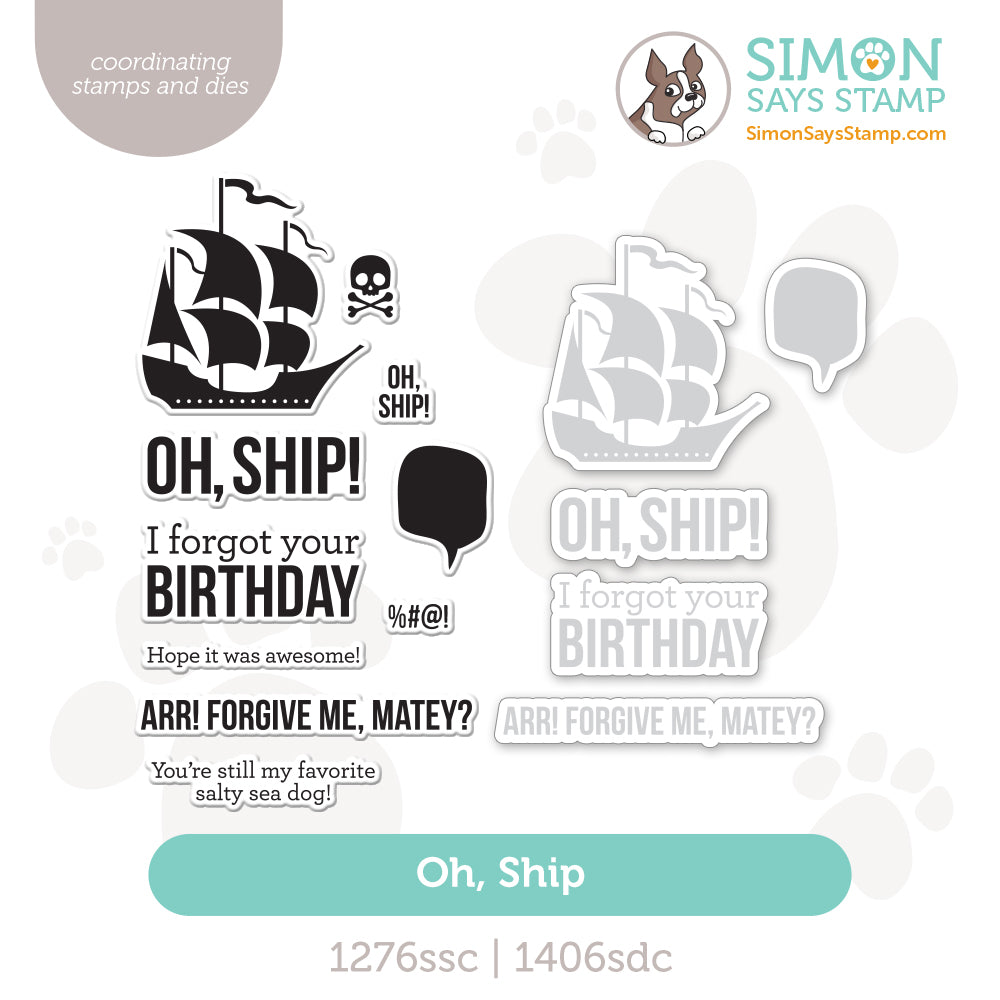 Simon Says Stamps and Dies Oh Ship set1268os Shine On
